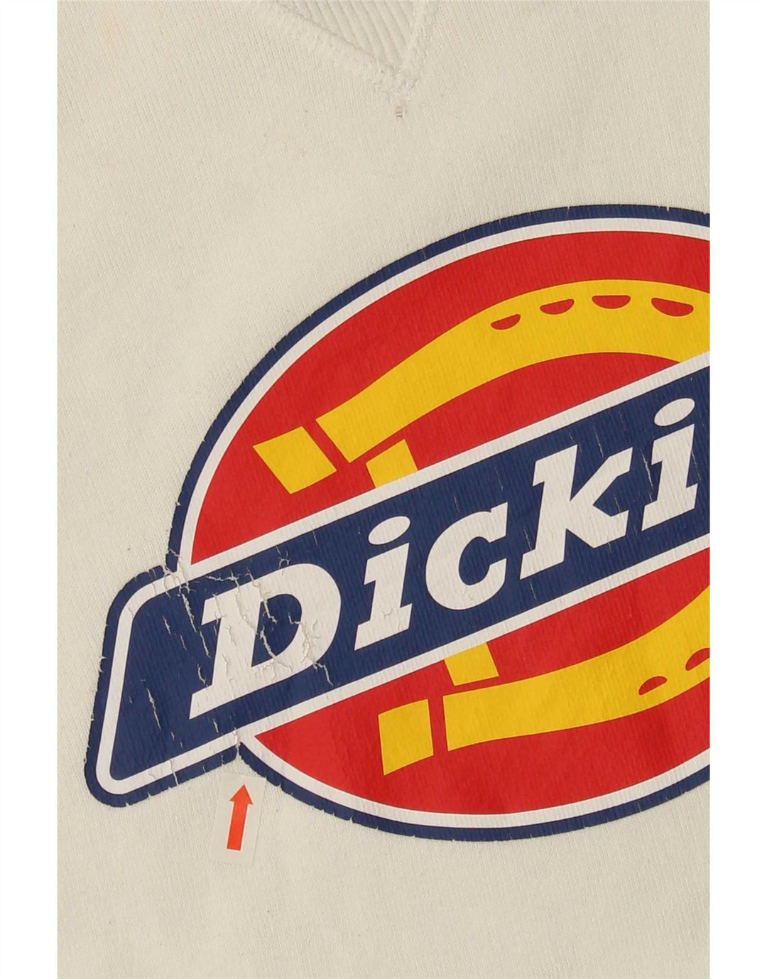 Dickies Herre Grafisk Sweatshirt Jumper XS Hvid Bomuld