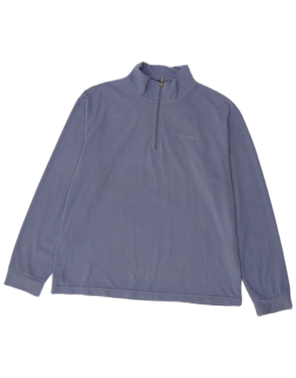 Diadora Dame Fleece Jumper med lynlås DK 20 2XL Blå Polyester