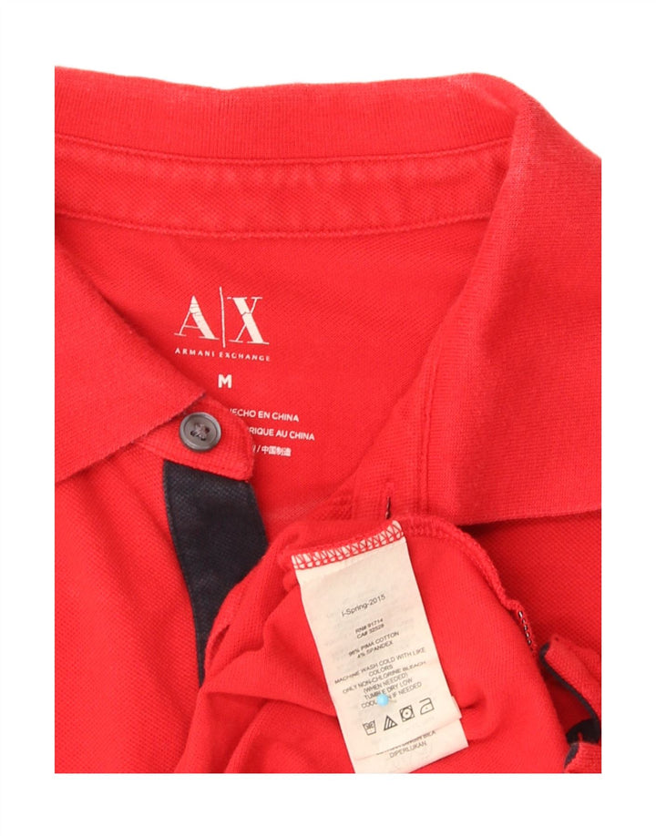 Armani Exchange Herre Polo Shirt Medium Rød Bomuld