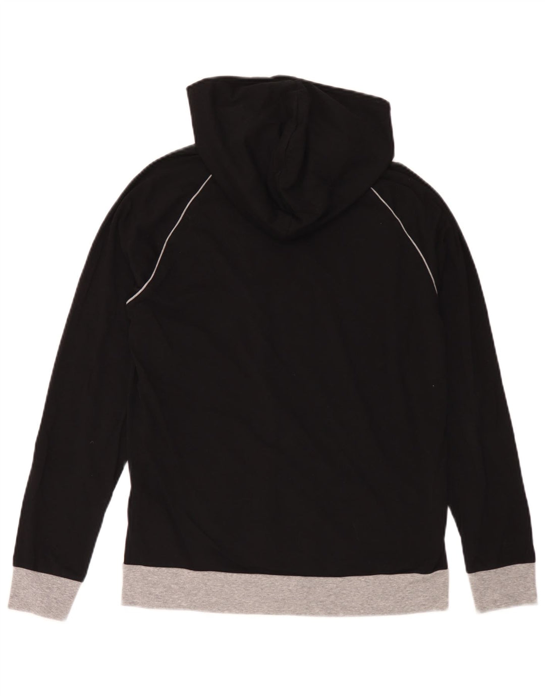 Hugo Boss Hættetrøje med lynlås til mænd Medium Sort Colourblock Bomuld