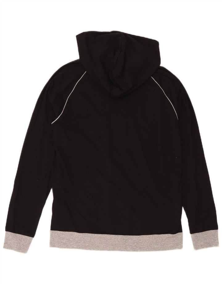 Hugo Boss Hættetrøje med lynlås til mænd Medium Sort Colourblock Bomuld