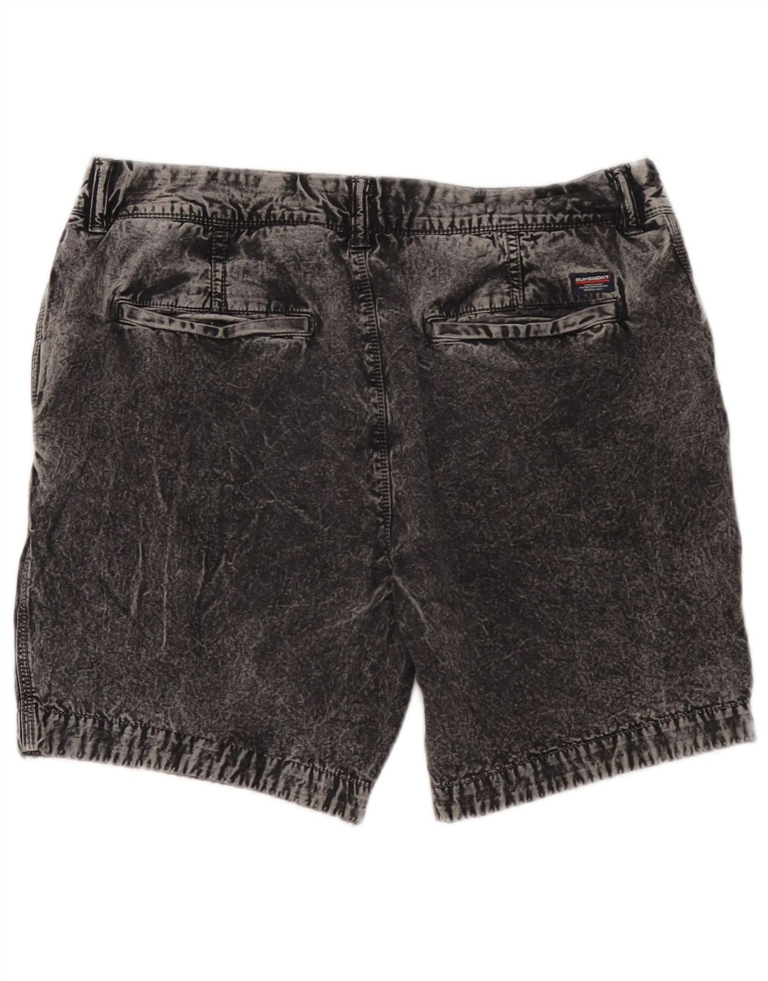 Superdry denimshorts til mænd W34 store grå bomuld