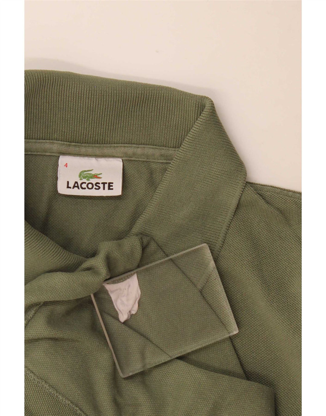 Lacoste herre poloskjorte str. 4 Medium Khaki Bomuld