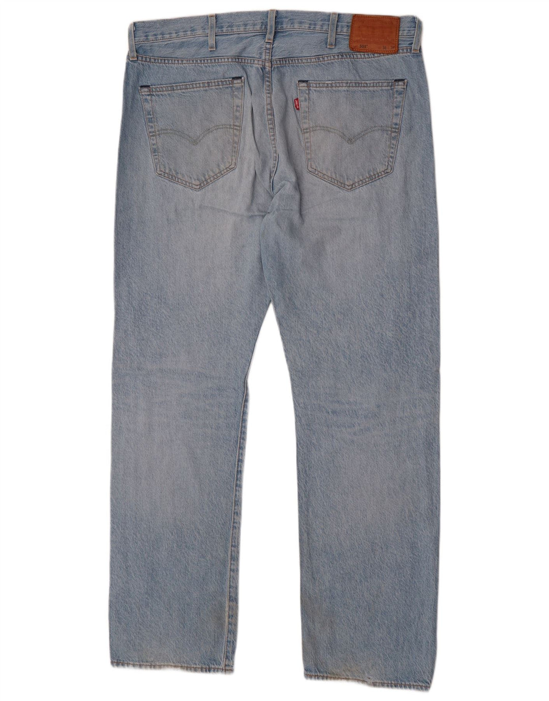 Levi's Herre 501 lige jeans W38 L32 blå bomuld