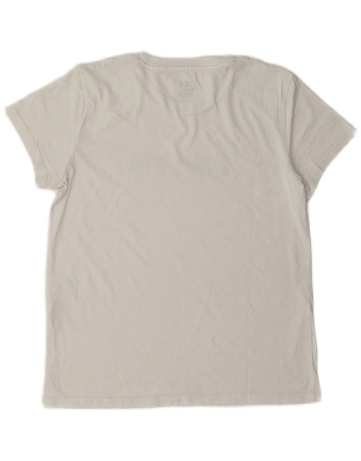 Levi's Dame Oversized grafisk T-shirt Top UK 10 Small White