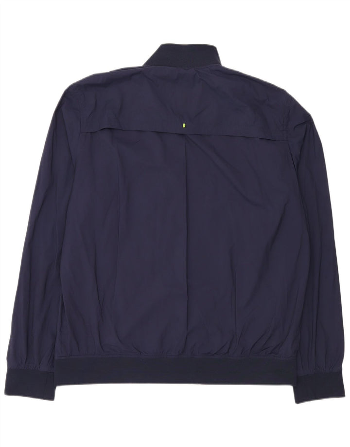 Superdry Bomber Jacket UK 42 XL marineblå nylon til mænd