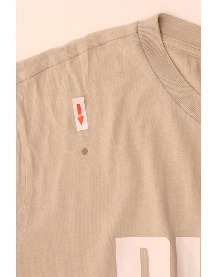 Puma Herre Grafisk T-Shirt Top XL Beige
