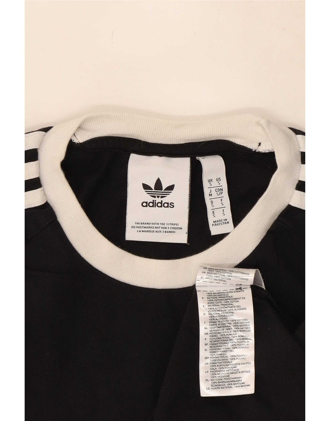 Adidas herre T-shirt top lille sort bomuld