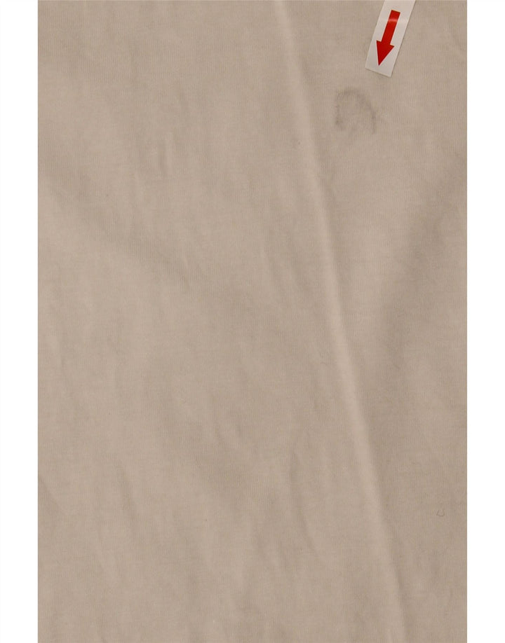 Nike Herre Loose Fit T-shirt Top Medium Off White Bomuld