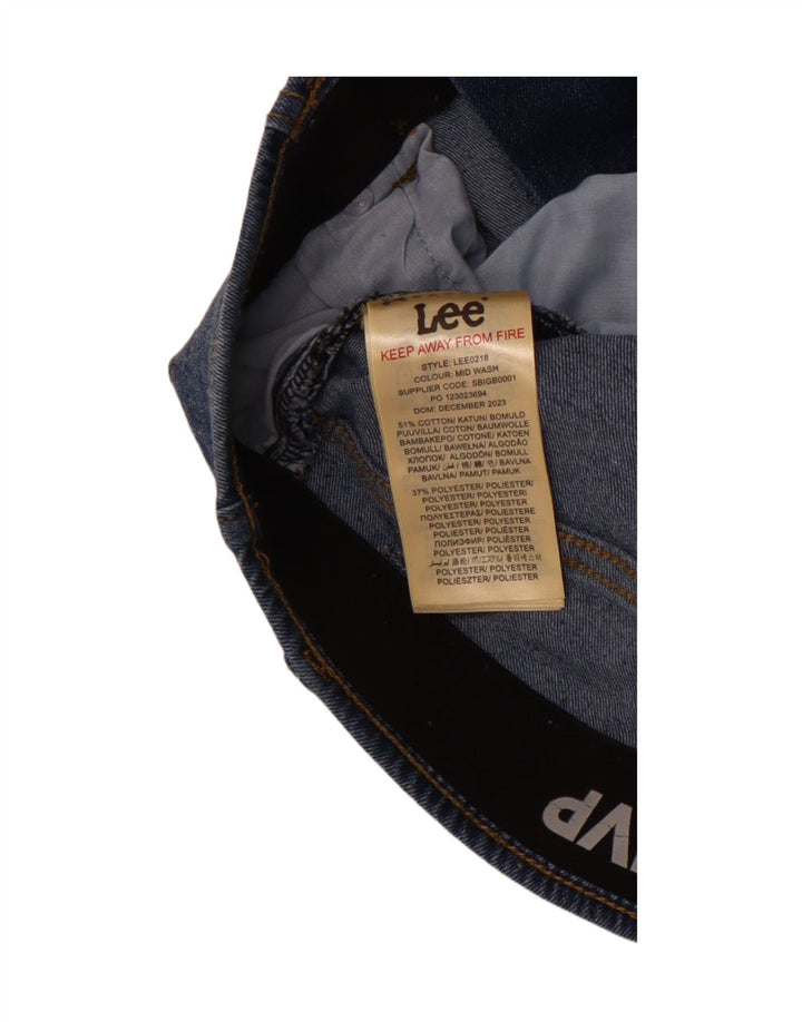 LEE Womens Straight Jeans W29 L29 Blue Cotton