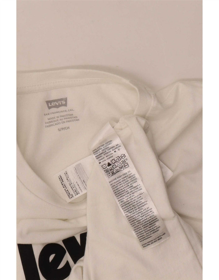 Levi's Herre grafisk T-shirt Top Lille hvid bomuld