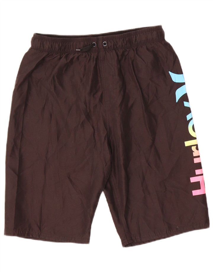 Hurley Boys grafiske badeshorts 13-14 år XL brun polyester