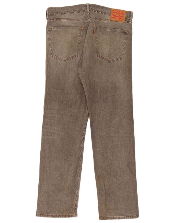 Levi's Herre 505 Straight Jeans W36 L32 Grå Bomuld