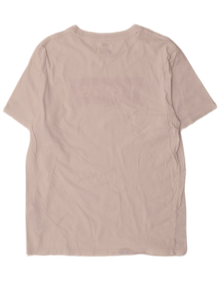 Levi's Herre Standard Grafisk T-Shirt Top Medium Hvid Bomuld