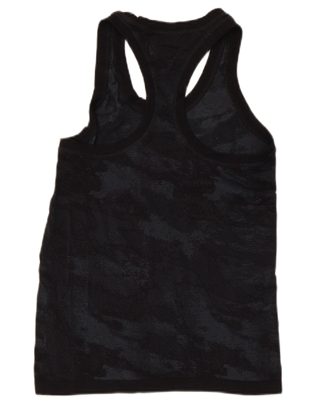 ATHLETA Damevest Top UK 8 Small Black Camouflage Nylon