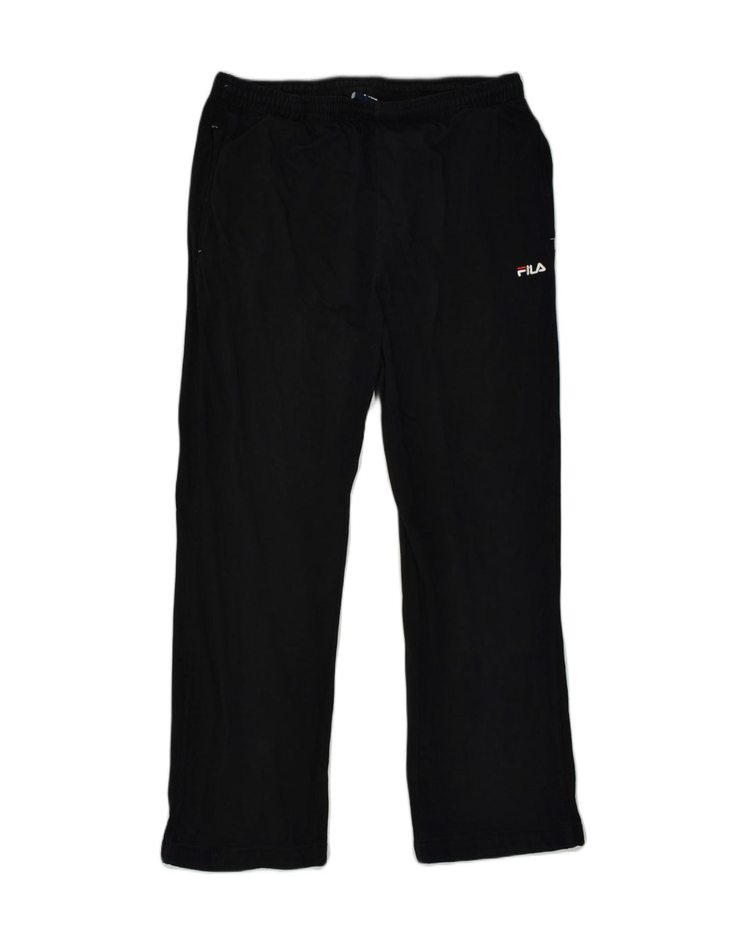 FILA Womens Tracksuit Trousers UK 16 Large Black Cotton | Vintage Fila | Thrift | Second-Hand Fila | Used Clothing | Messina Hembry 