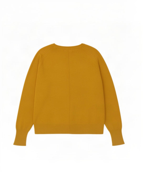 Zara Dame Oversized Boat Neck Jumper Sweater UK 10 Small Yellow