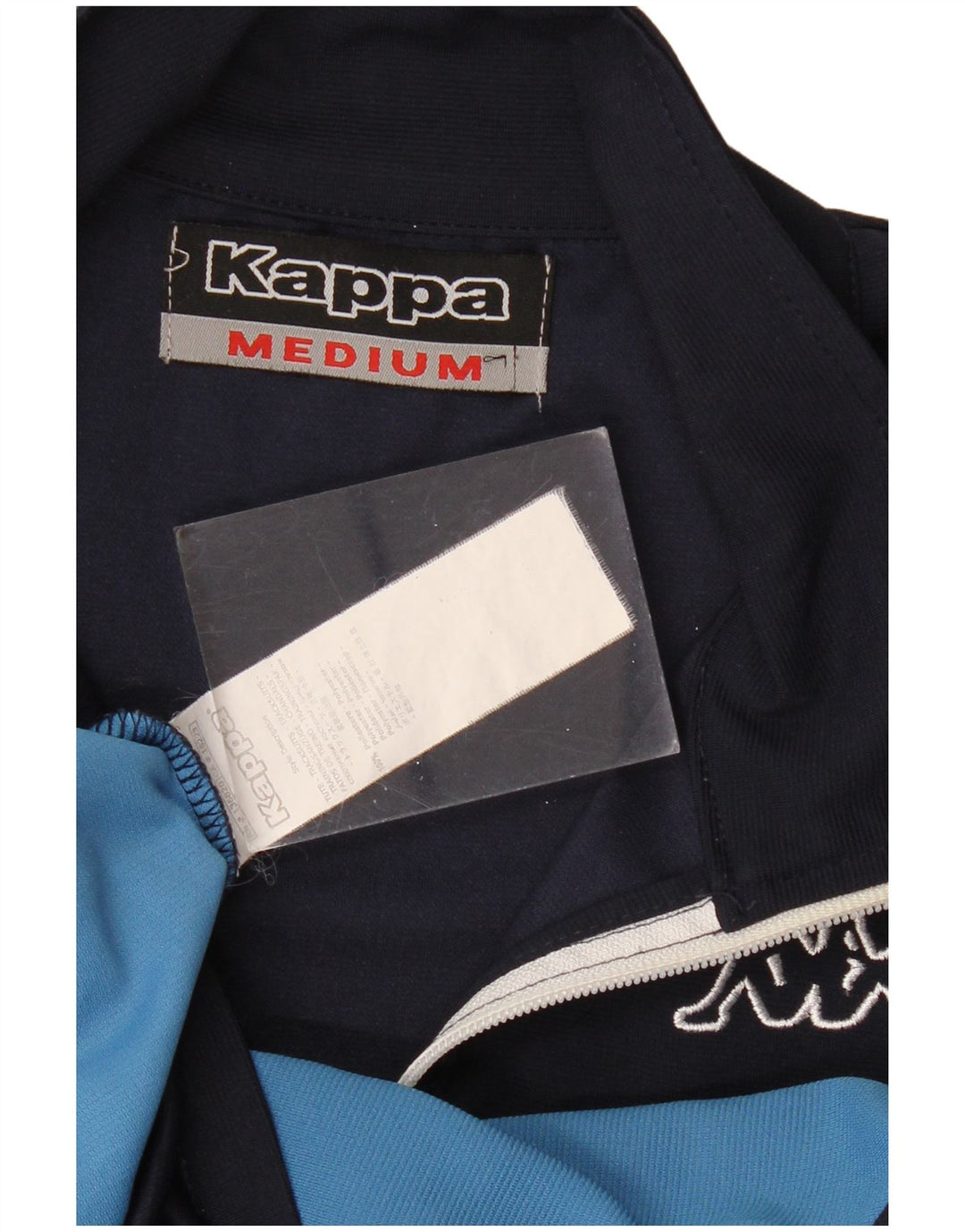 KAPPA træningsdragt topjakke til kvinder UK 14 Medium Navy Blue Colourblock