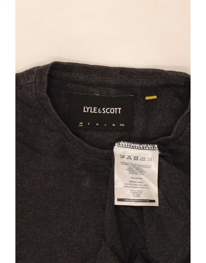 Lyle & Scott Herre Top Langærmet XS Grå Bomuld