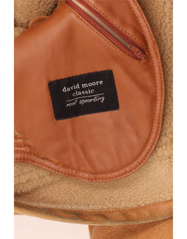 David Moore Herre Shearling Jacket EU 50 Large Brown Shearling