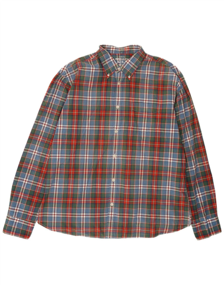 OVS Mens Regular Fit Shirt 2XL Multicoloured Check Cotton