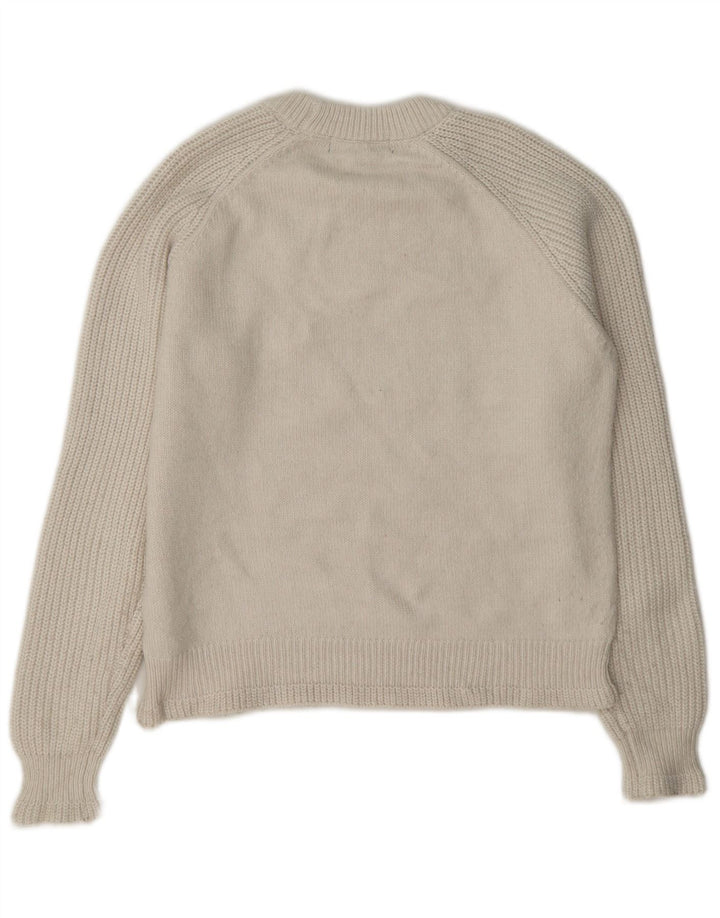 Marks & Spencer Dame Oversized Crew Neck sweater UK 10 Small White