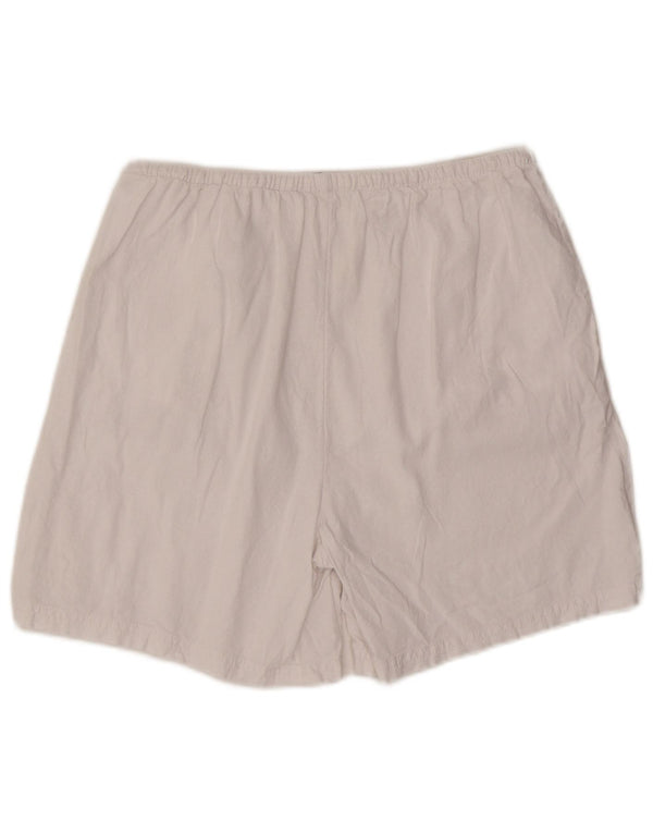 Marks & Spencer kvinders højtaljede chinoshorts UK 14 Large W32 White Linen