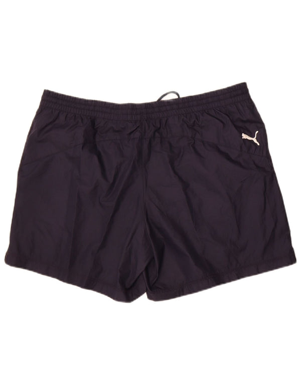Puma Herre grafiske badeshorts store marineblå Colourblock Polyester