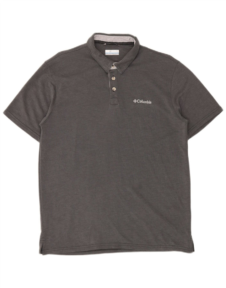 Columbia Herre Polo Shirt Stor Grå Modal