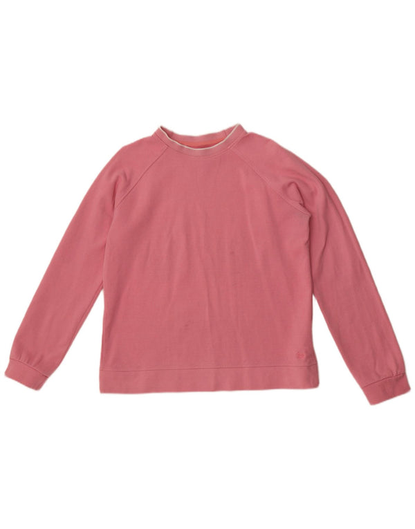 Crew Clothing Dame Sweatshirt Jumper UK 14 Large Pink Bomuld