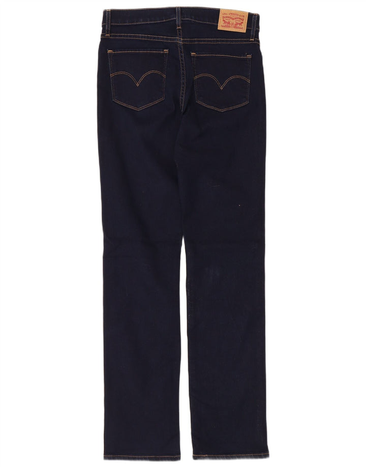 Levi's Dame 314 Shaping Straight Jeans W27 L29 Marineblå Bomuld
