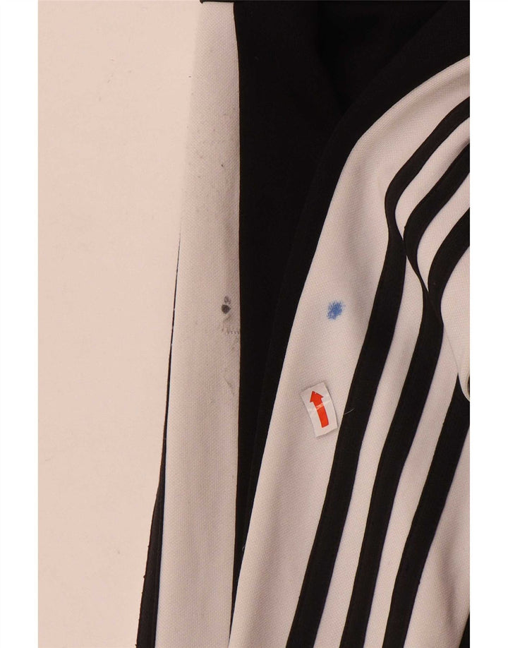 Adidas Womens Leggings UK 16/18 Large Black Colourblock Polyester