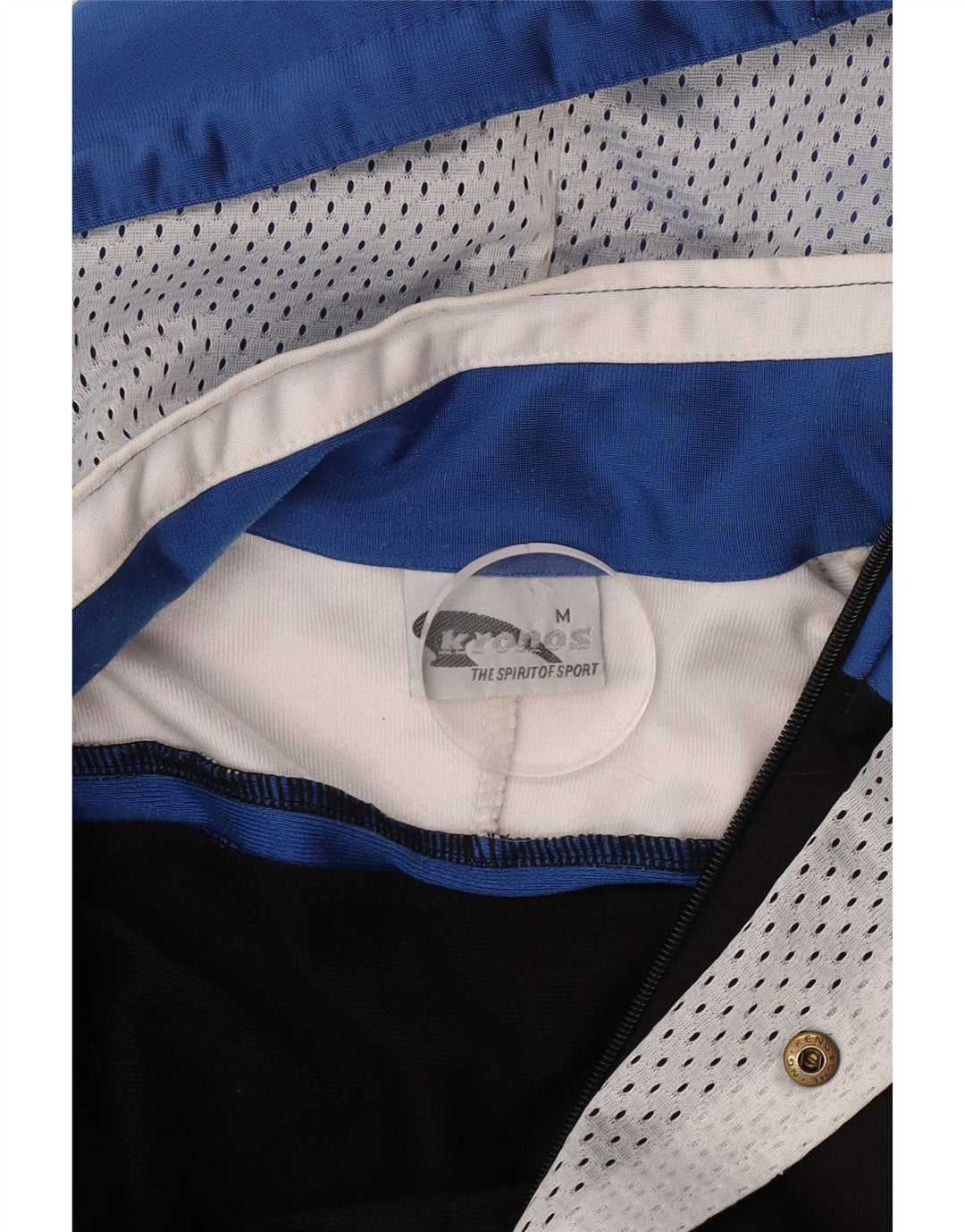 Kronos Træningsdragt med hætte til mænd Topjakke Medium Sort Colourblock Polyester