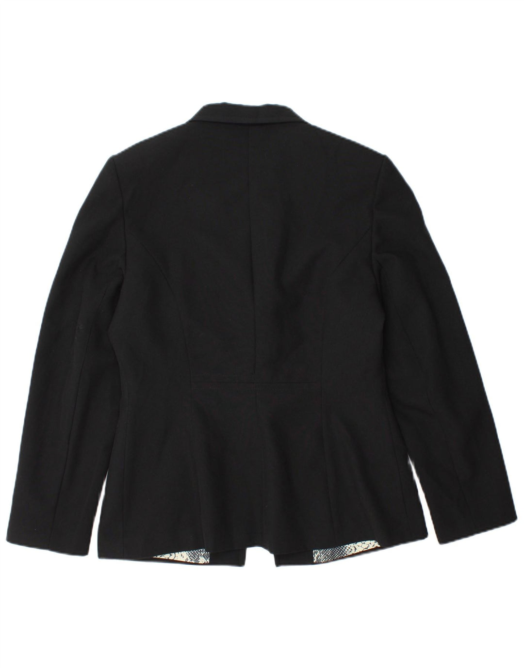 Bay Dame 1 Knap Blazer Jacket UK 14 Stor Sort Polyester