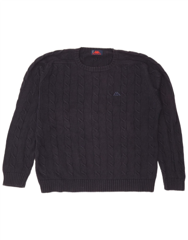 Kappa herre rund hals sweater medium marineblå bomuld
