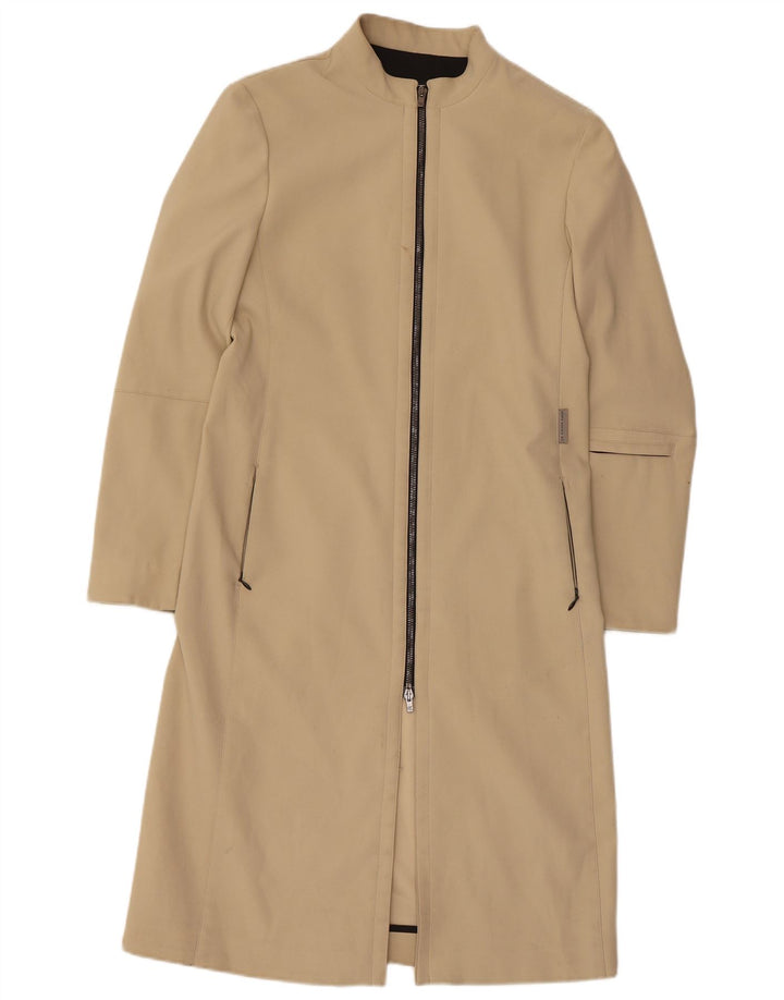 Calvin Klein Dame Overfrakke EU 42 Stor Beige Polyester