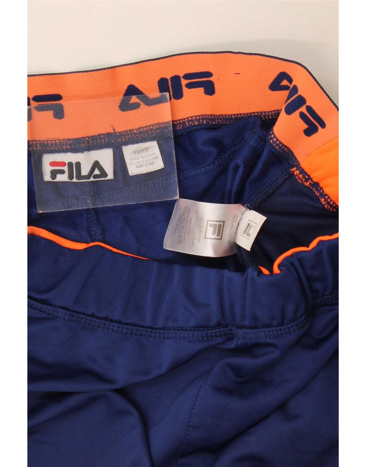 Fila Boys Graphic Tracksuit Bukser 14-15 år Navy Blue Polyester
