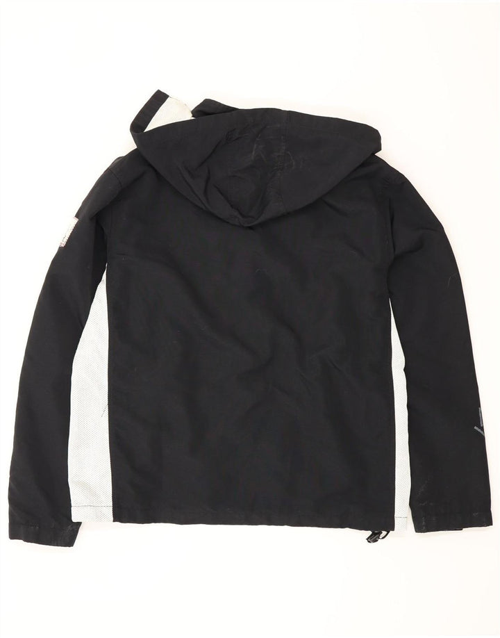 Murphy & Nye Herre grafisk regnjakke med hætte UK 36 Small Black Colourblock