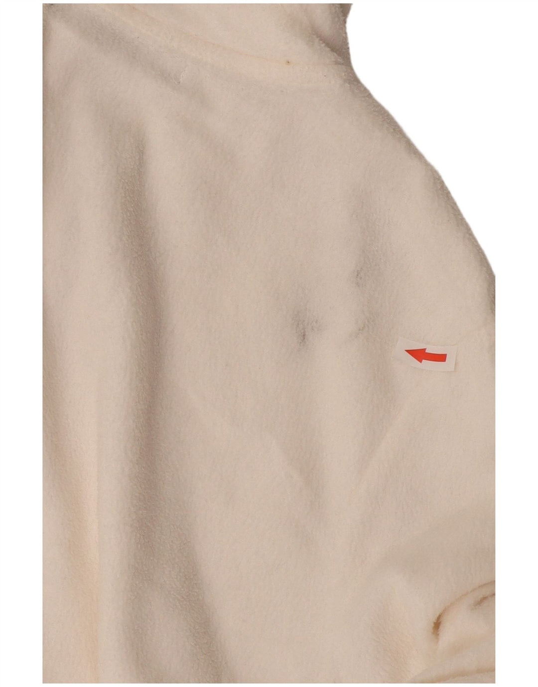 Marks & Spencer Fleecejakke til kvinder UK 12 Medium Off White Polyester