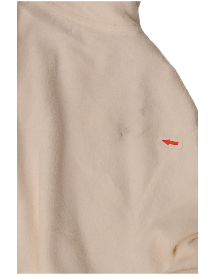 Marks & Spencer Fleecejakke til kvinder UK 12 Medium Off White Polyester