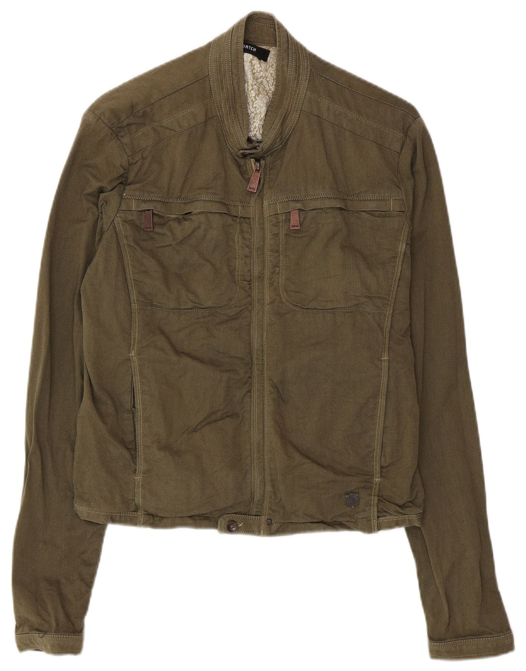 Datch Herre Utility Jacket UK 38 Medium Khaki Cotton