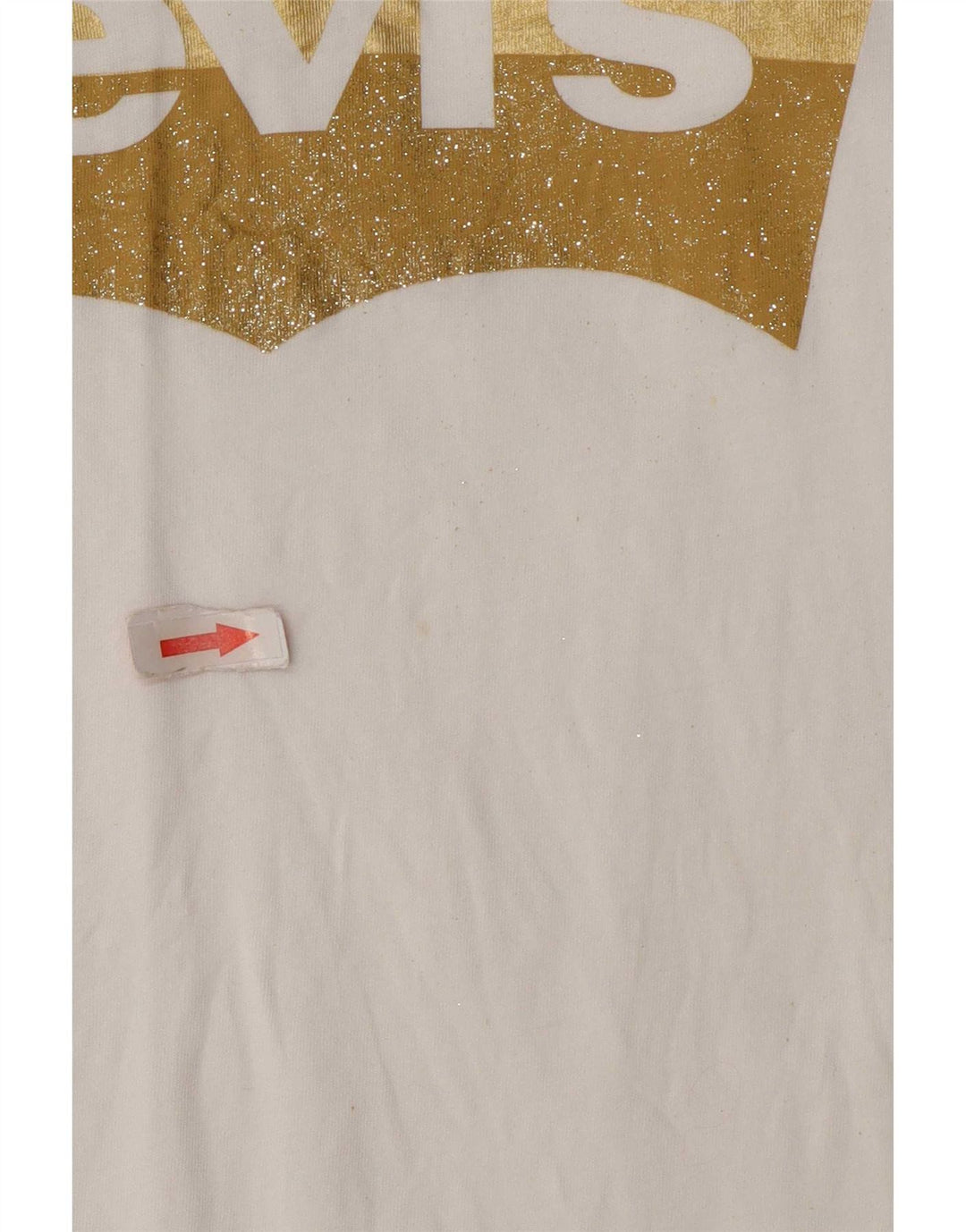 Levi's Grafisk T-shirt top til kvinder UK 14 Medium White