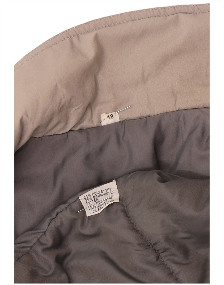 VINTAGE Herre Loose Fit Windbreaker Jacket IT 48 Medium Grey Colourblock
