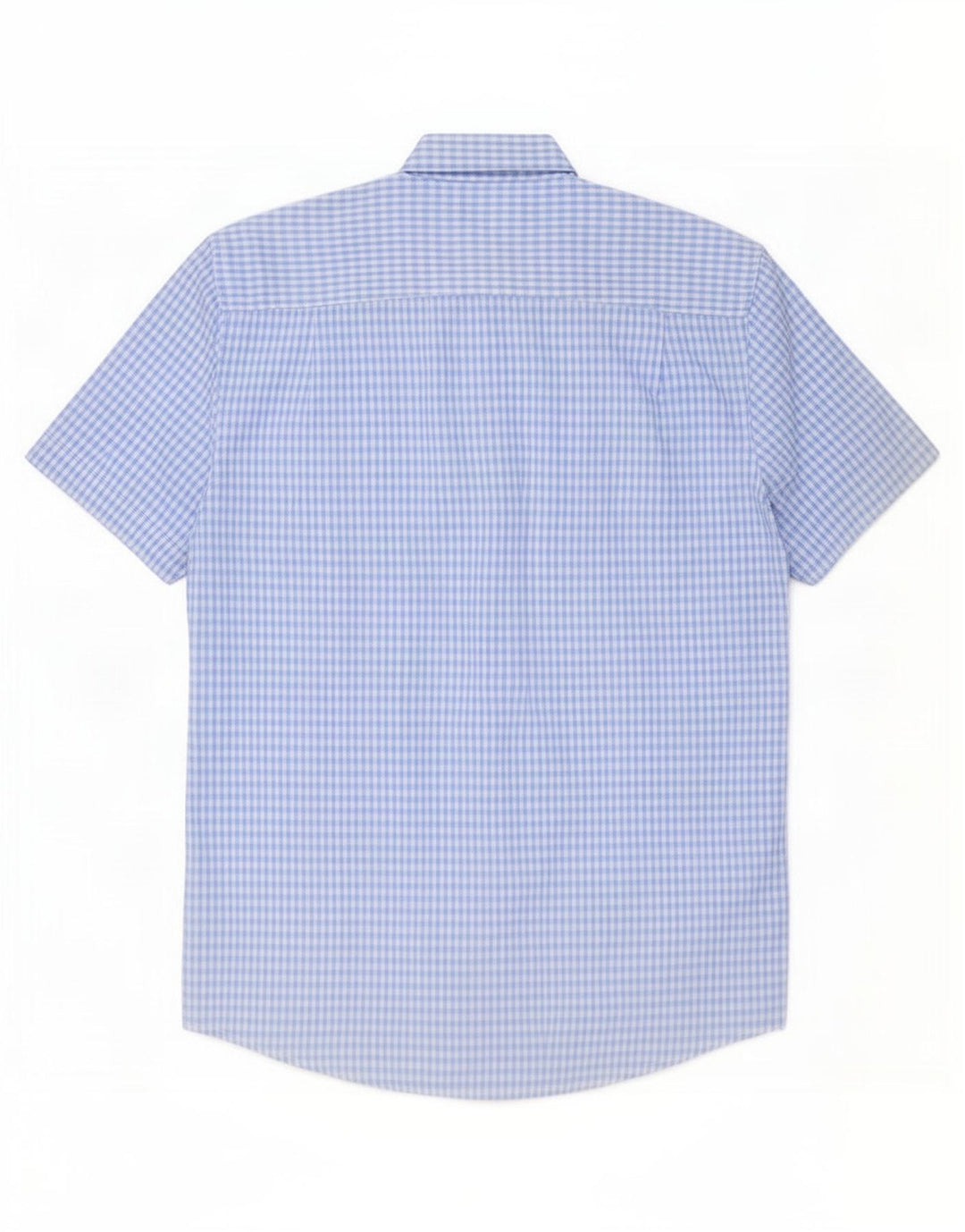 Pierre Cardin Herre kortærmet Regular Fit skjorte Medium Blue Gingham