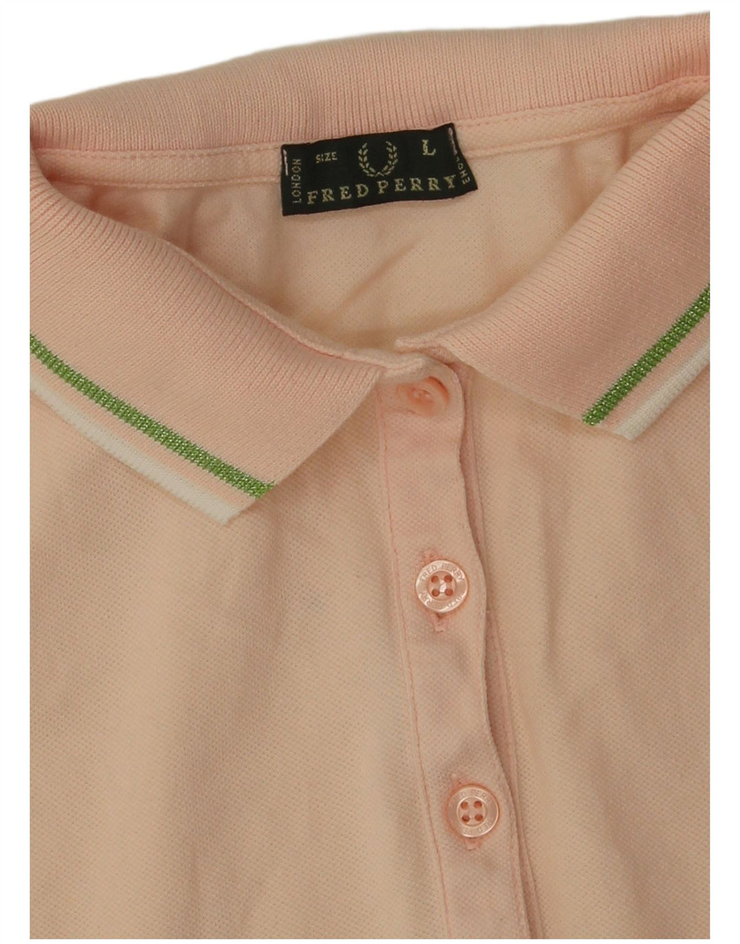 Fred Perry Dame Polo Shirt UK 16 Large Pink