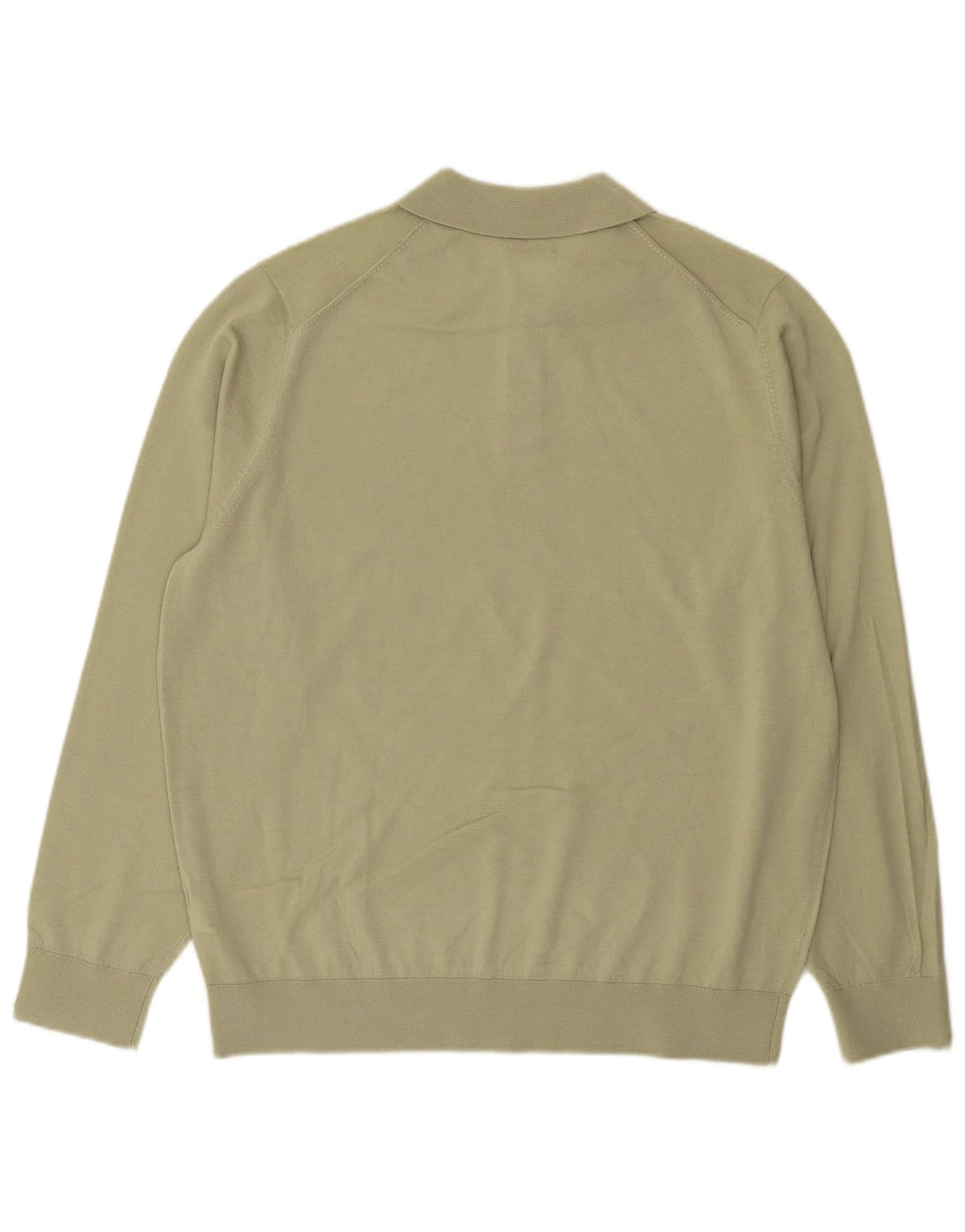 Massimo Dutti Herre Polo Neck Jumper Sweater XL Grøn Uld