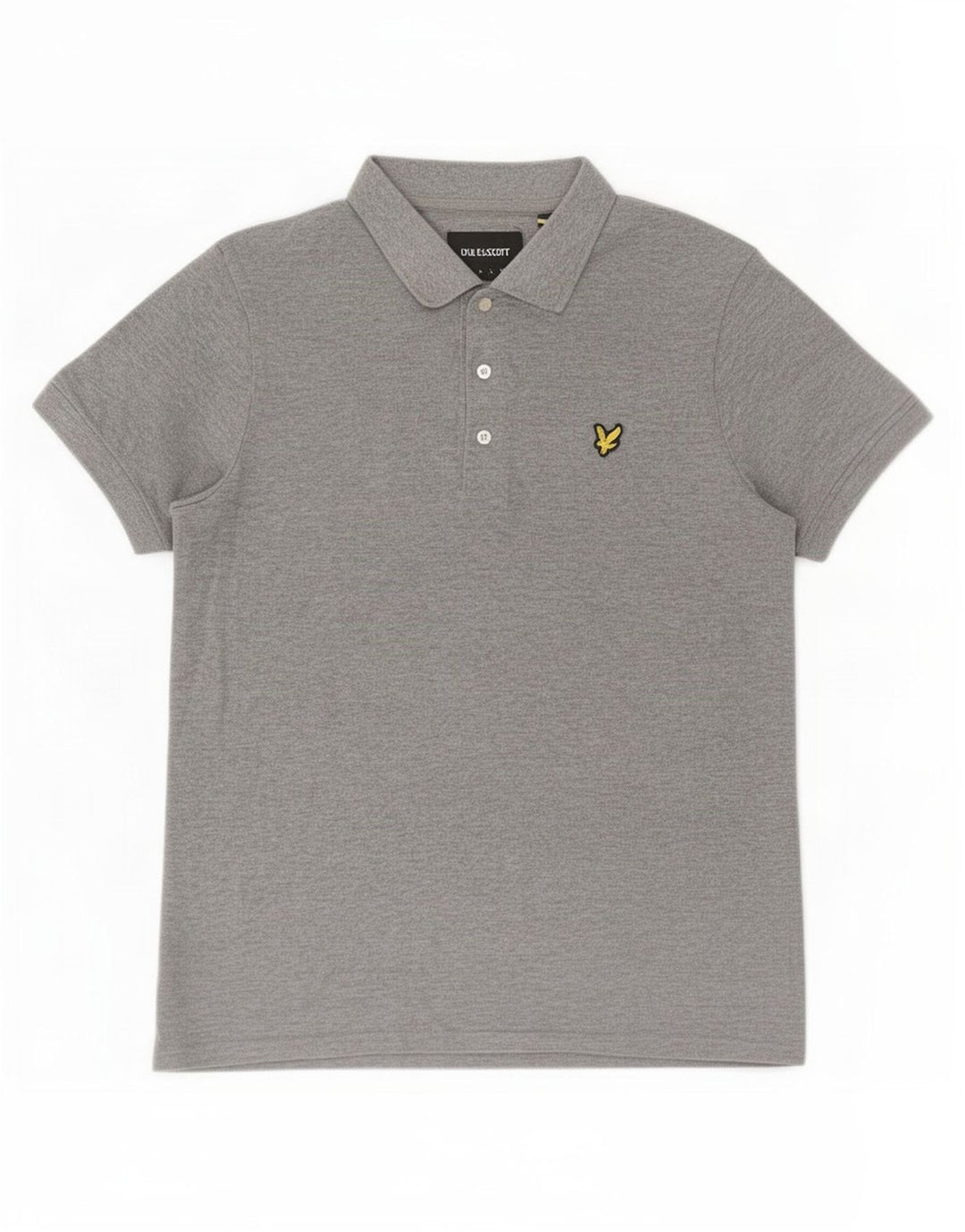 Lyle & Scott herre poloshirt, stor grå bomuld