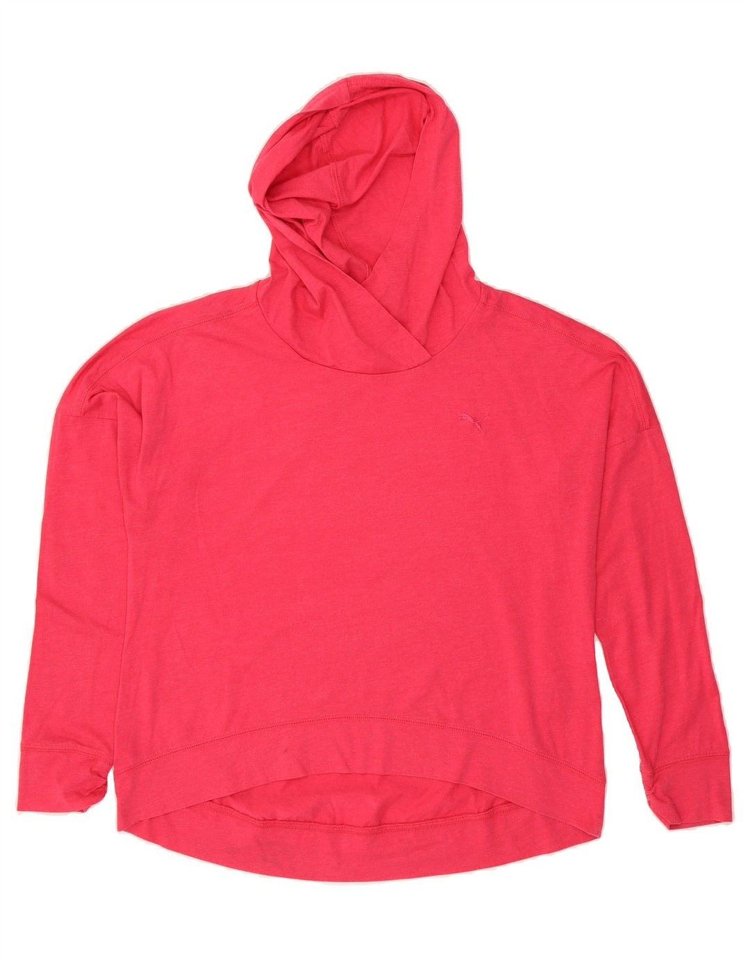 PUMA Womens Hoodie Jumper UK 12 Medium  Pink Cotton Vintage Puma and Second-Hand Puma from Messina Hembry 