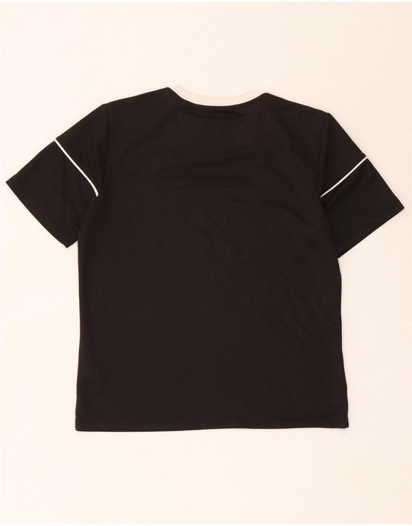 Adidas Boys Climalite T-Shirt Top 13-14 år Stor Sort Colourblock