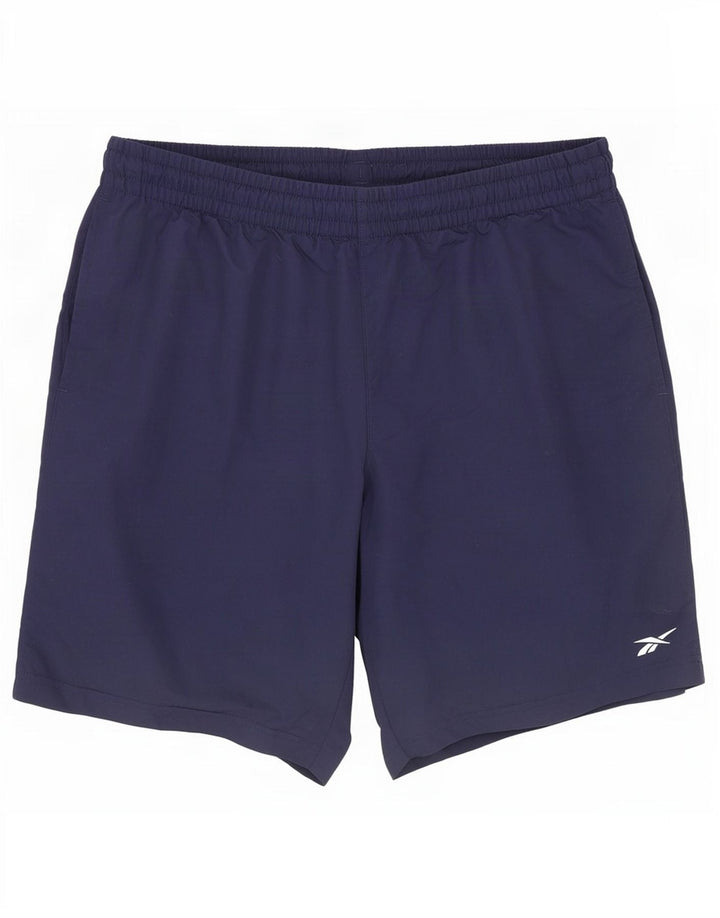 Reebok Sportshorts til mænd mellem marineblå polyamid